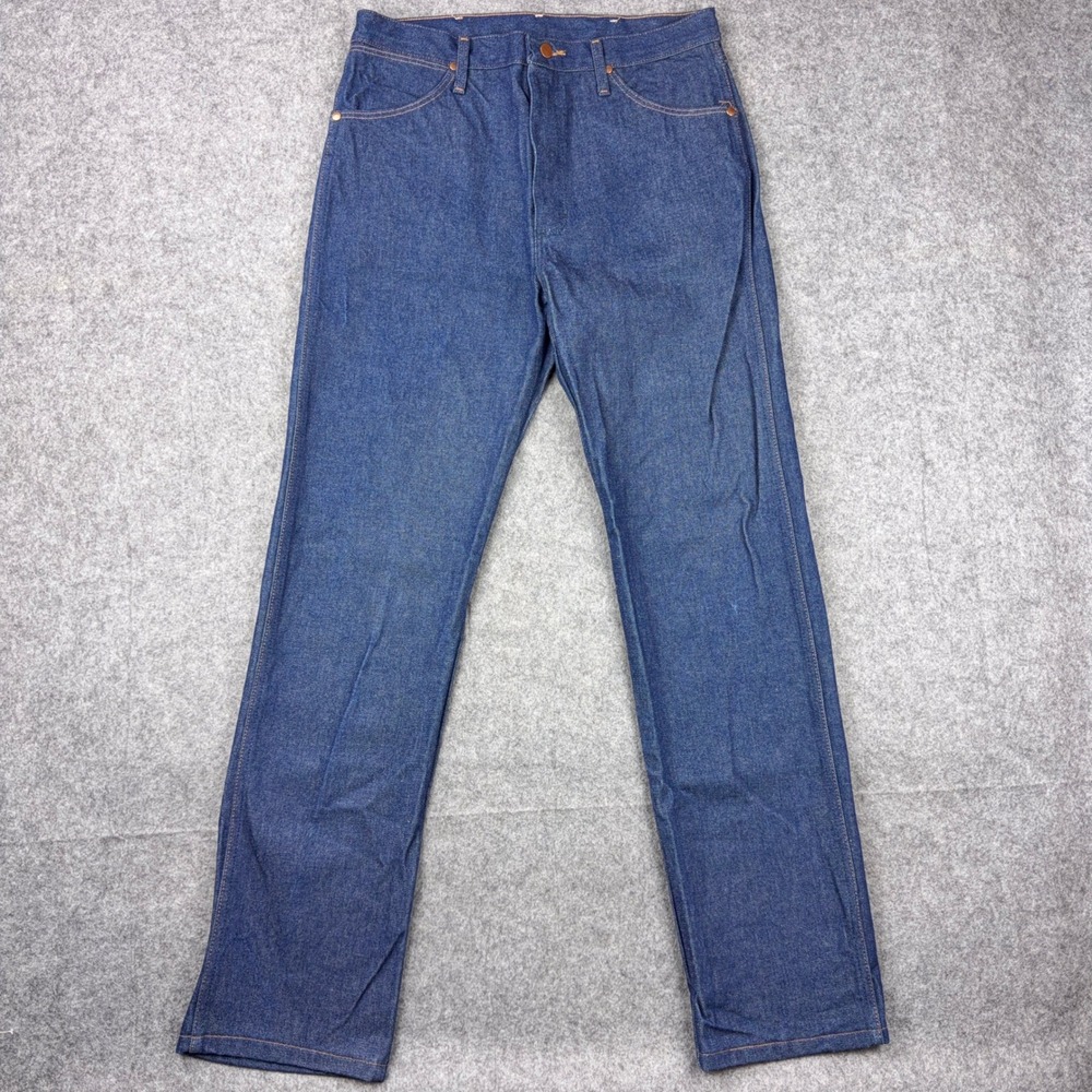 Wrangler Jeans Mens 34x33 Blue 13MWZ Cowboy Cut Original Fit Western Rodeo Denim